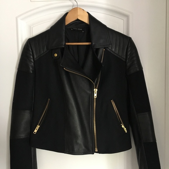 Sophie Hulme XS New Leather Biker Canvas jacket - Picture 2 of 8